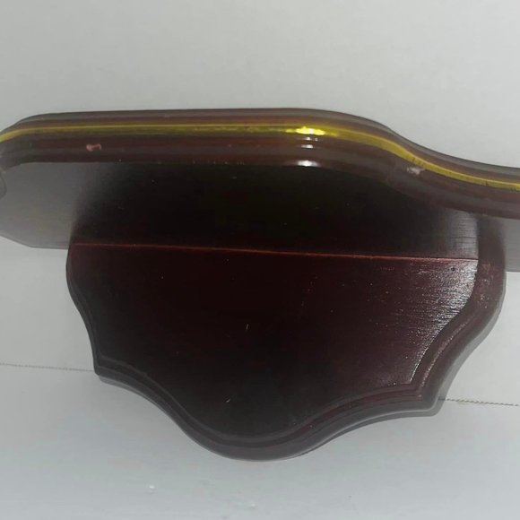 WALL SHELF Home Interiors and Gifts Cherry Wood ~Accent~ 10X5X5~ good condition - Picture 3 of 5